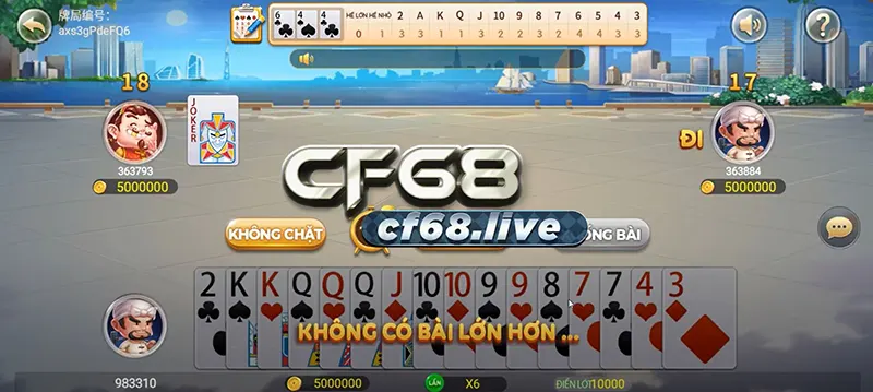 Đấu địa chủ cf68 Joker lá bài quyền lực trong game