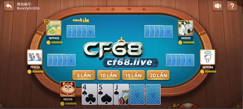 Poker Bull CF68 Quyết định tố trong Poker Bull