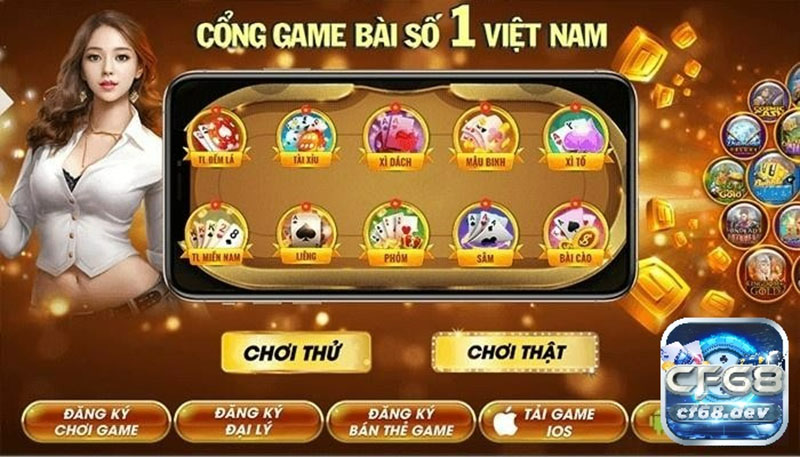 Chơi game nhận thưởng đầy hấp dẫn, kiếm tiền khủng tại CF68 Giao dịch nhanh, đa dạng tựa game trong kho chơi game nhận thưởng CF68
