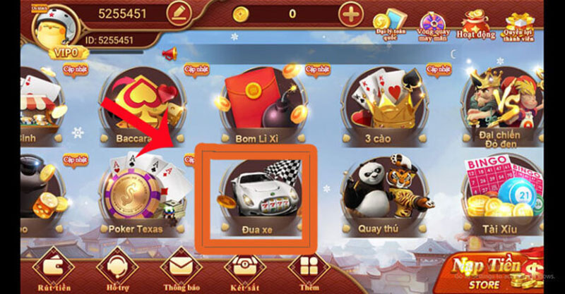 Trang chủ game đua xe đầy hấp dẫn tại cổng game CF68 Giao diện trang chủ game đua xe CF68 thiết kế đẹp mắt