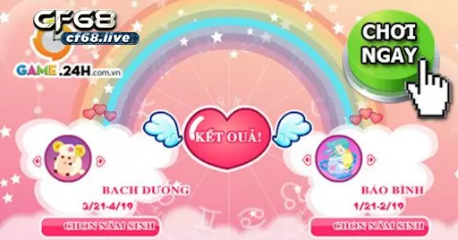 Các kiểu bói tình yêu game 24h đơn giản, chính xác nhất Ứng dụng Bói tình yêu game 24h theo cung hoàng đạo