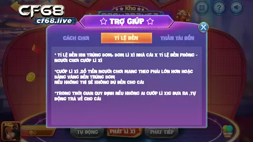 Tai game dat bom Hướng dẫn chi tiết tại nhà cái cf68 Tỷ lệ đền trong game đặt bom cf68