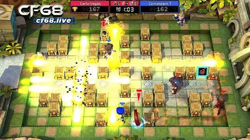Game đánh bom cf68 - Đánh càng nhiều, trúng càng lớn Game đánh bom cổ điển
