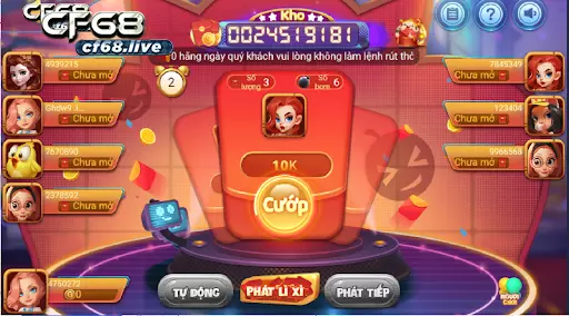 Game đánh bom cf68 - Đánh càng nhiều, trúng càng lớn Game đánh bom phiên bản mới rất có sức hút