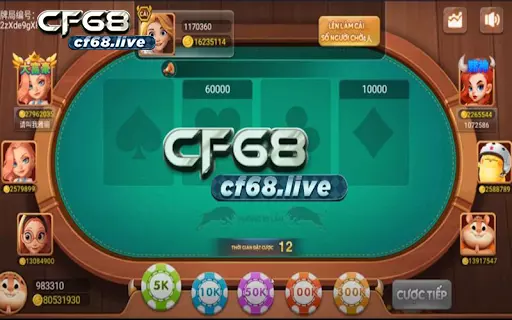Game Poker Bull và cách trả thưởng hấp dẫn từ trò chơi tại cf68 Giá trị cược có thể thay đổi trong mỗi ván