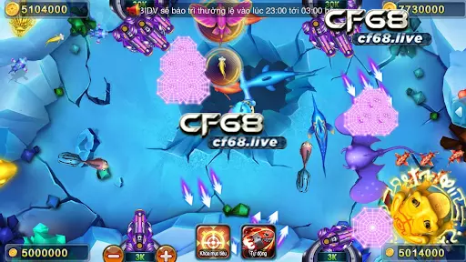 Top 5 cách chơi bắn cá thắng lớn tại cf68 thông qua cách chơi ria Sử dụng đạn linh hoạt