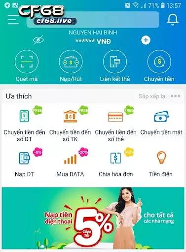 Hướng dẫn cách nạp thẻ bằng mã qr của viettel đơn giản, nhanh chóng 1 Cách nạp thẻ bằng mã QR của Viettel trên ứng dụng ViettelPay