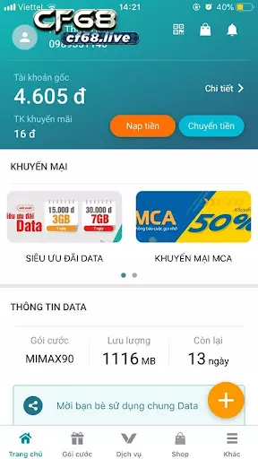 Hướng dẫn cách nạp thẻ bằng mã qr của viettel đơn giản, nhanh chóng 1 Cách nạp thẻ bằng mã QR của Viettel trên ứng dụng My Viettel