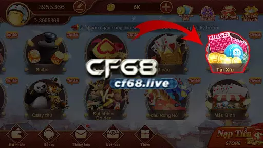 Hướng dẫn cách chơi tài xỉu trên điện thoại tại cf68 Lý do nên tham gia chơi tài xỉu cf68