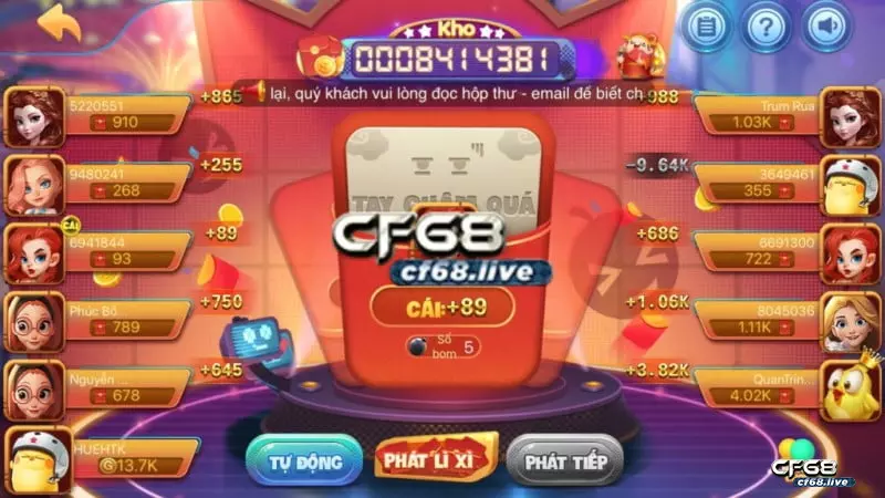 CF68 io hiện đại - Sân chơi thỏa mãn đam mê của anh em CF68 Live hiện đại - Sân chơi thỏa mãn đam mê của anh em