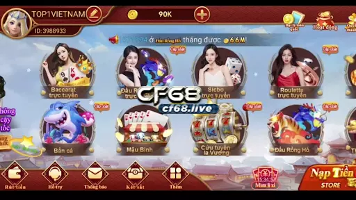Làm đại lý game bài cf68 có dễ? Cf68.io có số lượng game bài đa dạng, hấp dẫn