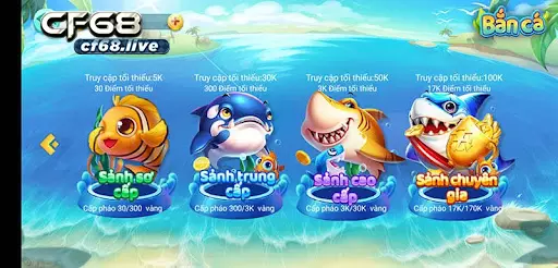 1Game Baắn Cá – Muốn Chơi Giỏi Bỏ Túi Những Mẹo Sau Đây Những sảnh chơi