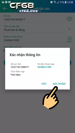1 Mẹo Hay Quét Mã QR Thẻ Cào Viettel Anh Em Cần Biết Anh em sẽ được nhận ngay thông báo đã nạp thẻ thành công.