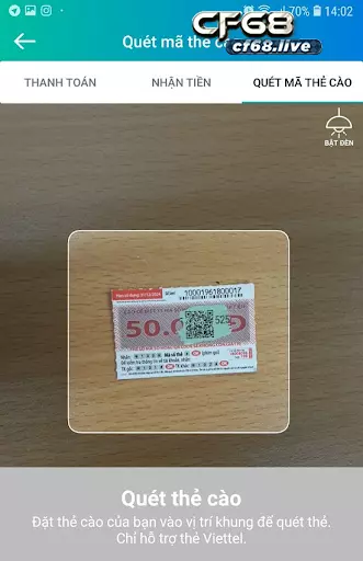 Cách Nạp The Bằng Mã Qr Viettel Tại CF68 Chưa Bao Giờ Dễ Dàng Đến Vậy Cách nạp the bằng mã qr viettel bằng ứng dụng My Viettel