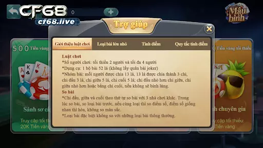 Game Binh xập xám Hướng dẫn cách tính điểm trong cf68 Luật chơi Game Binh xập xám cf68