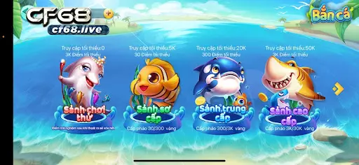Bắn Cá Game CF68 Quy Tắc Vàng Giúp Người Chơi Chinh Phục Giao diện bắn cá game tại Cf68 đang hot nhất hiện nay.