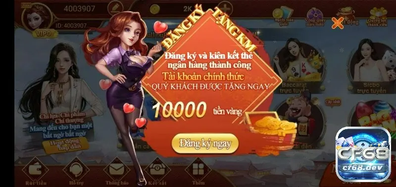 CF68 Club khuyến mãi đặc biệt có những điểm gì nổi bật? CF68 Club khuyến mãi đặc biệt - ưu đãi tân thủ khủng với phần thưởng giá trị