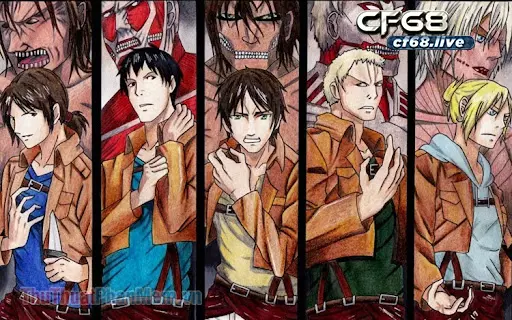 Các loại titan trong Attack on titan Cùng cf68 tìm hiểu Các loại titan trong attack on titan