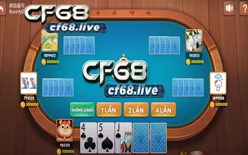 Game Poker Bull và cách trả thưởng hấp dẫn từ trò chơi tại cf68 Các lần để chơi game Poker Bull
