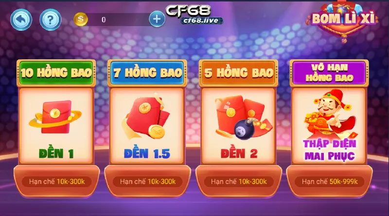 Mẹo chơi game Bom lì xì cf68 club trang chủ game bom lì xì cf68 club