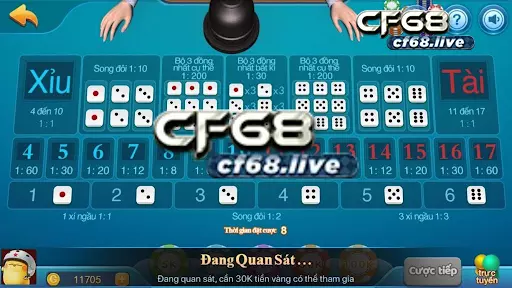 Cách chơi sicbo hiệu quả - Cf68 hướng dẫn bạn Tham gia chơi sicbo tại nhà cái cf68