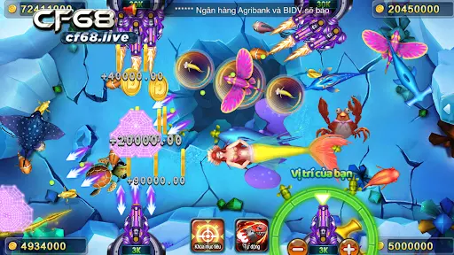 Bắn cá game - Giới thiệu cách chơi Cf68 Đồ hoạ cực đỉnh trong bắn cá game cf68