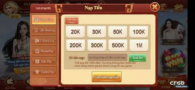 Trang chủ CF68 chính thức 2022 - Trang game đỉnh siêu VIP trang chủ CF68