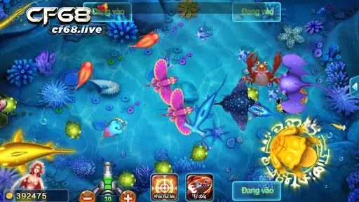 Bắn cá game - Giới thiệu cách chơi Cf68 Giao diện ấn tượng, đồ họa sắc nét