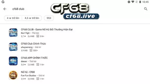 Hướng dẫn cách chơi tài xỉu trên điện thoại tại cf68 Tải app CF68 cho hệ điều hành Android
