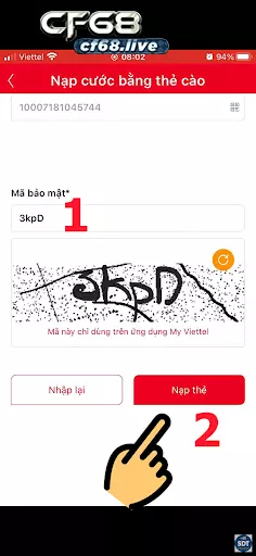 1 Mẹo Hay Quét Mã QR Thẻ Cào Viettel Anh Em Cần Biết Anh em nhập mã bảo mật vào