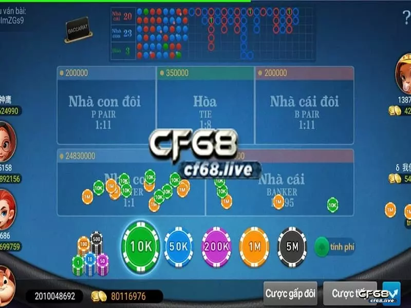 Live phát lộc CF68 - Xem live là có tiền trong nốt nhạc live phát lộc CF68