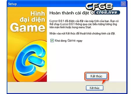 Tai game dat bom ve may tinh tại cf68 cực dễ dàng Hoàn tất cài đặt game.
