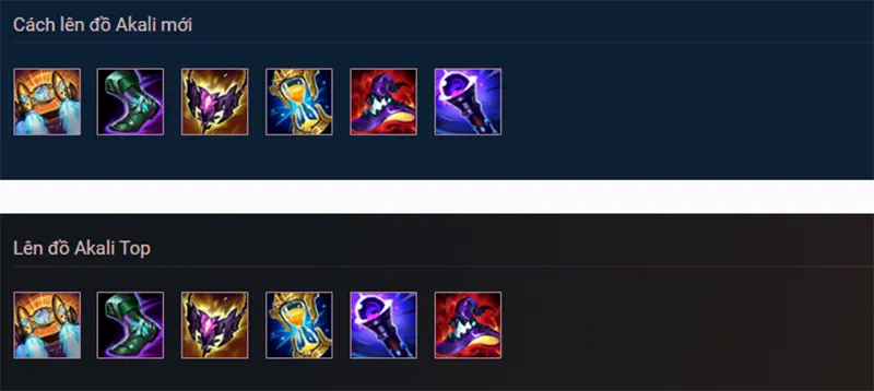 Bảng Ngọc Akali - Sức mạnh vượt trội cho sát thủ ánh trăng Cách lên đồ Akali mới nhất