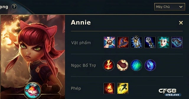 lên đồ annie tốc chiến (cf68) lên đồ annie tốc chiến