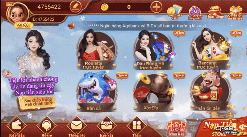 Tải CF68 IOS nhanh chóng và chính xác, đơn giản hiệu quả Tải cf68 ios - tìm hiểu kỹ thông tin về cf68 để tham gia trải nghiệm hấp dẫn