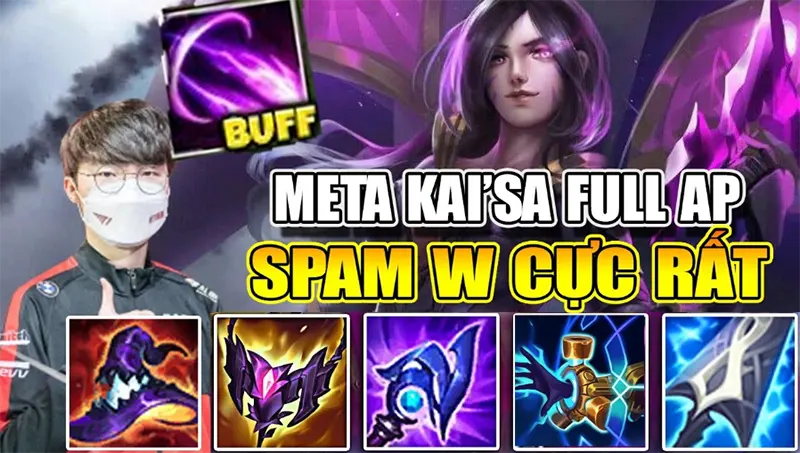 Lên đồ Kai Sa thế nào hiệu quả? Cách Len Do Kai Sa hay nhất Lên đồ Kai Sa gây nên lượng sát thương cực lớn với bộ kỹ năng độc đáo