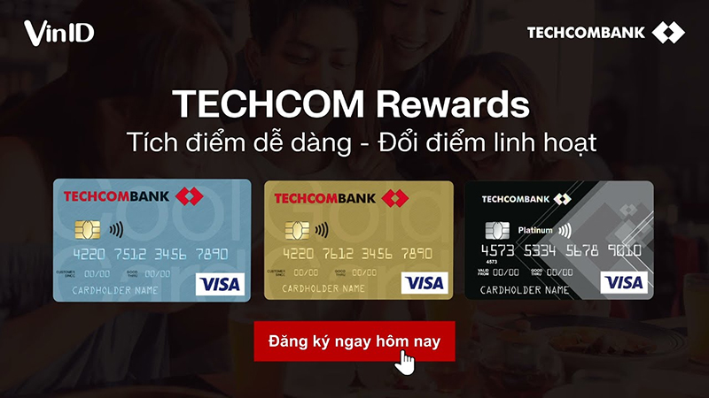 Techcombank Rewards: Tận hưởng quyền lợi, ưu đãi đặc quyền Techcombank Rewards là chương trình ưu đãi dành cho khách hàng thân thiết của ngân hàng Techcombank