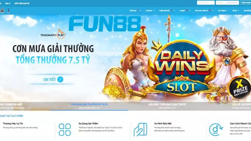 Fun88 vn - cổng nhà cái hàng đầu cung cấp kho game khủng Cổng game Fun88 vn