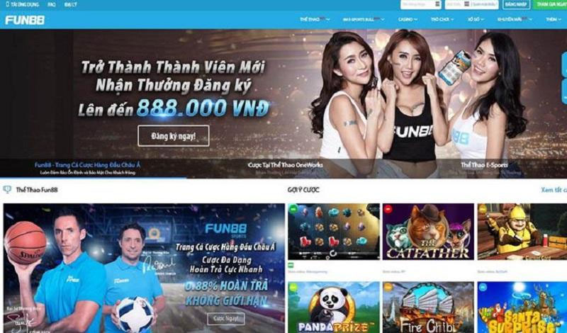 Fun88 vn - cổng nhà cái hàng đầu cung cấp kho game khủng Kho game khủng được triển khai trên Fun88 vn