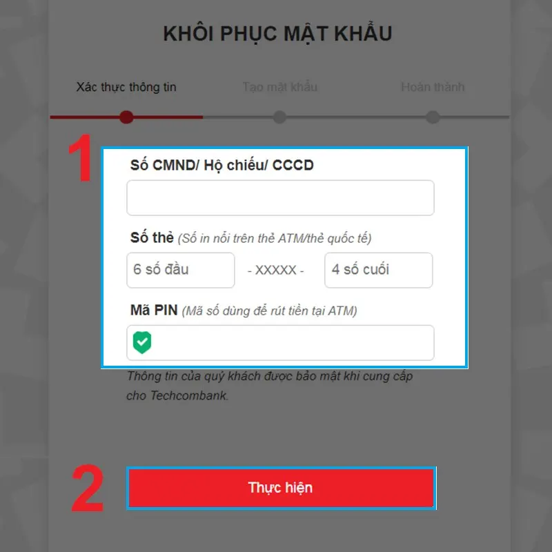 Lấy lại mk techcombank nhanh và hiệu quả nhất cho ai chưa biết Lấy lại mk qua Techcombank bằng Internet Banking