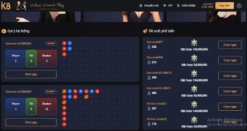 K8 casino - Cổng game trực tuyến nổi bật và hot nhất hiện nay Chất lượng của K8 casino như thế nào?