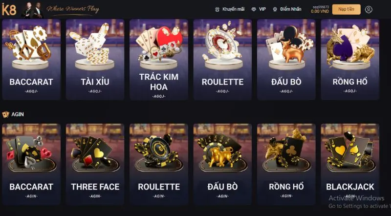 K8 casino - Cổng game trực tuyến nổi bật và hot nhất hiện nay Cách tham gia chơi game chi tiết trên cổng casino K8