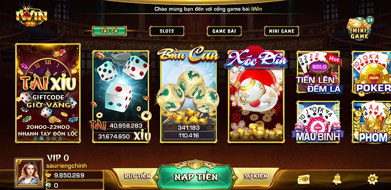 IWIN - Chất lượng thương hiệu game cá cược hấp dẫn số 1 Cổng game IWIN được đánh giá bảo mật tuyệt đối cho người chơi