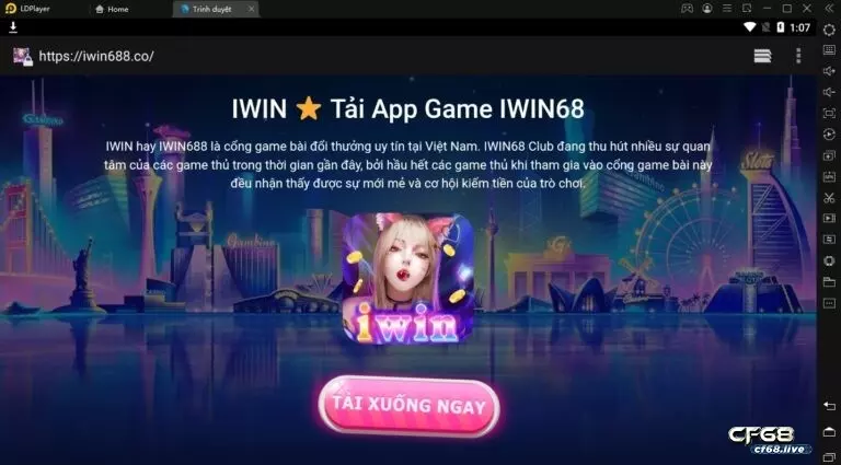 Choi iwin online trên máy tính - 5 bước tải game và cách tạo tài khoản Truy cập vào trình duyệt web và tìm ứng dụng Iwin