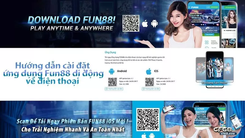 Fun88 bị chặn - Nguyên nhân và cách khắc phục tình trạng này Truy cập Fun88 bằng ứng dụng khi link vào Fun88 bị chặn