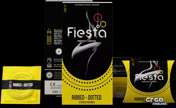 Bao cao su mới Fiesta - 3 dòng sản phẩm siêu mỏng! Fiesta Ribbed – Dotted – bao cao su có gai với thiết kế độc quyền
