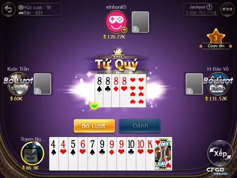 Tao tai khoan danh bai CF68 trên ứng dụng thuộc hệ thống Android Hầu như các phiên bản ứng dụng đánh bài offline đều tạo tài khoản giống nhau
