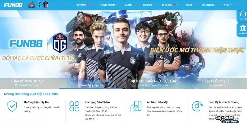 Fun88.com - Nhà cái cá cược World Cup 2022 uy tín nhất Game hấp dẫn tại Fun88