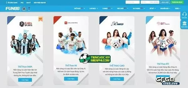 Fun88 vietnam - Nhà cái cá cược uy tín hàng đầu Việt Nam Các sản phẩm phổ biến tại Fun88 vietnam