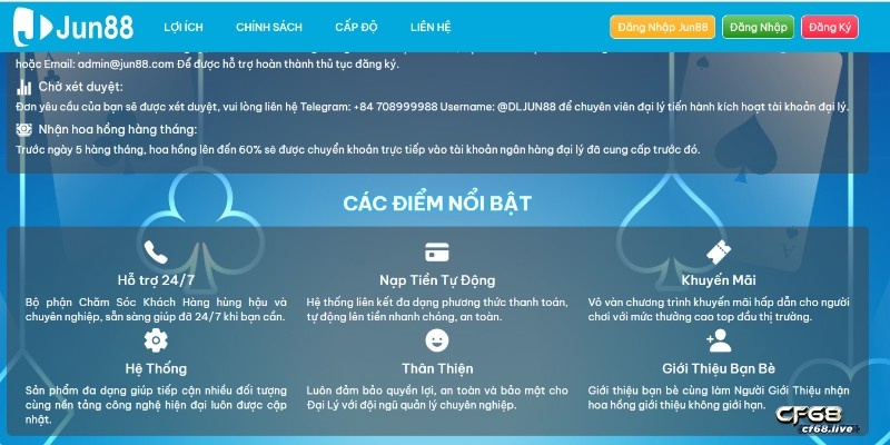 Cách đăng ký đại lý jun88: Cơ hội nhận hoa hồng siêu khủng Hướng dẫn thao tác đăng ký đại lý jun88 siêu đơn giản